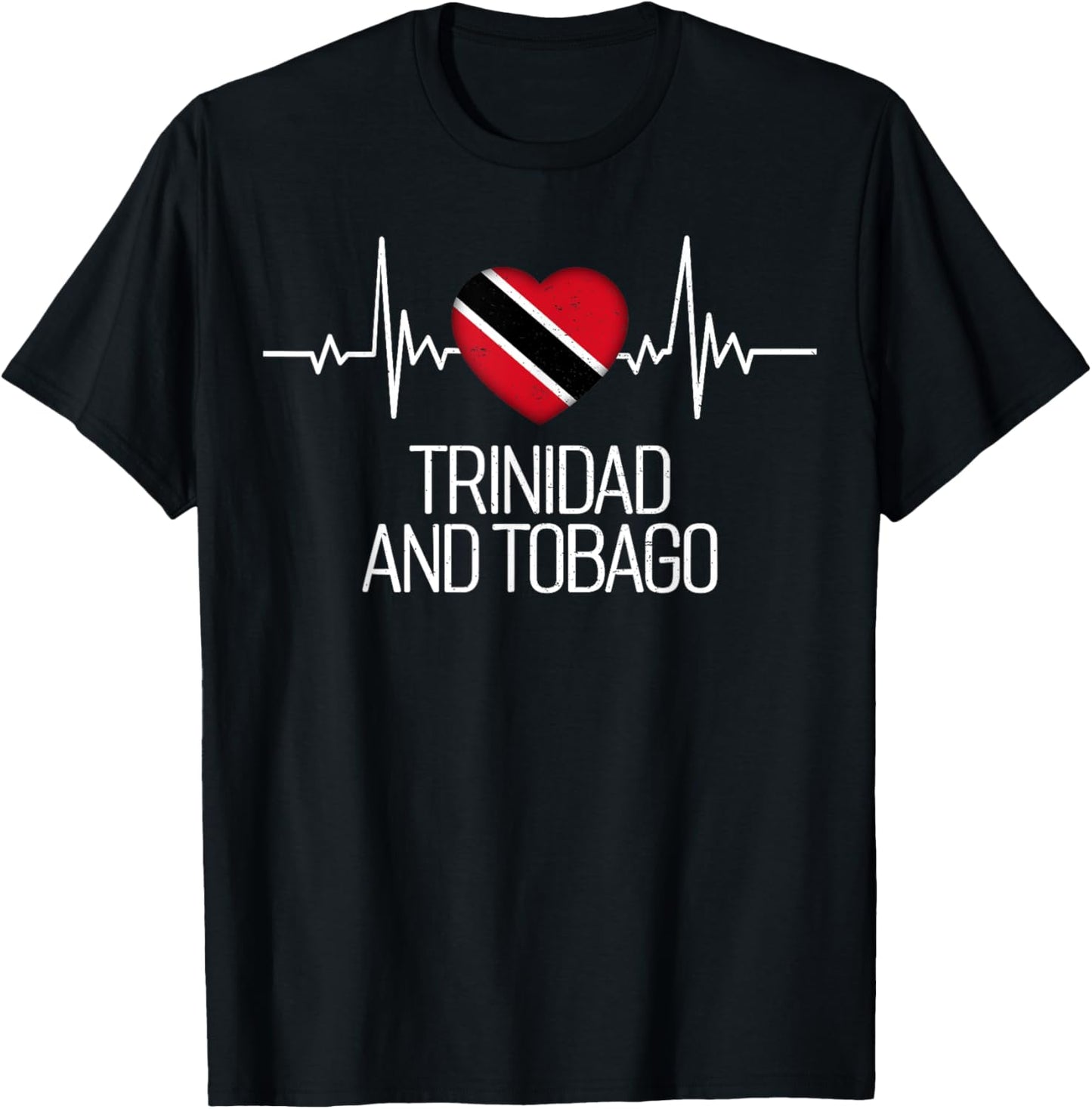 Trinidad and Tobago Flag & Proud Patriots - -Adults - Black - Small - Short Sleeve - - Modern Classic - Patriotic - Casual - All Seasons - 1 Count T-Shirt - T-Shirt | Black