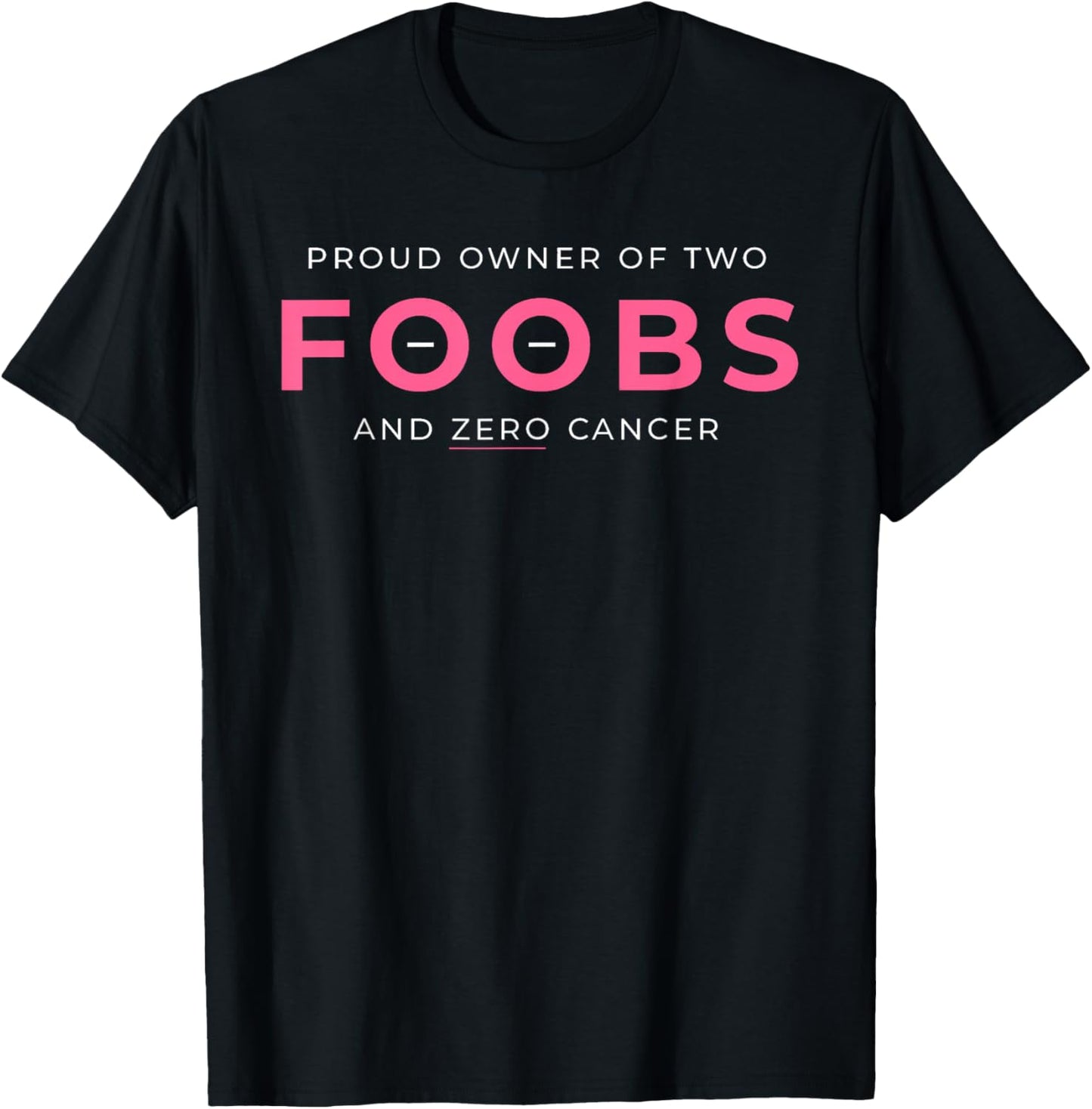 Breast Cancer Reconstruction Mastectomy Proud Owner Of Two F T-Shirt - T-Shirt | Black
