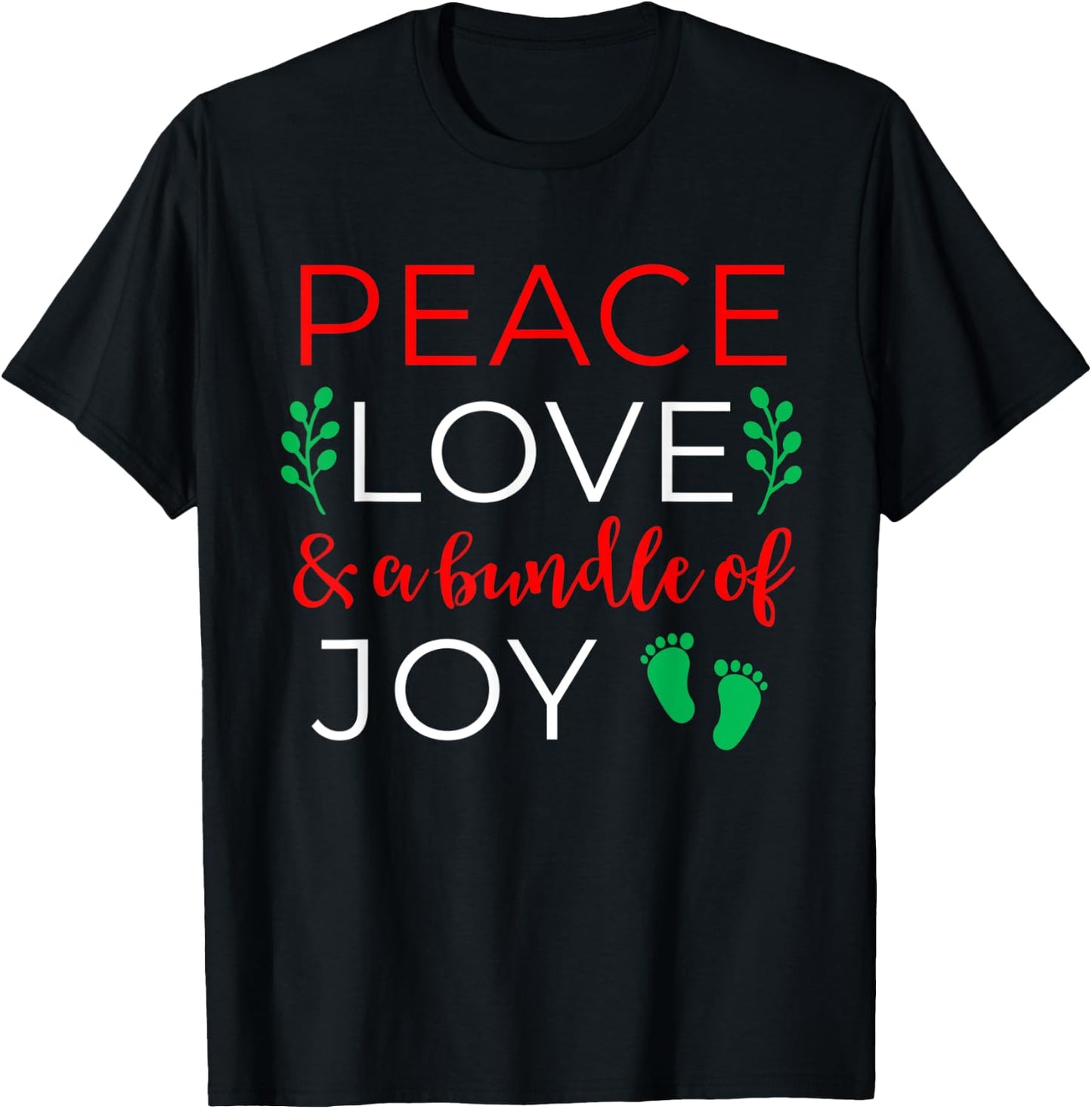 Christmas Pregnancy Announcement Shirt Couples Baby Reveal T-Shirt - T-Shirt | Black