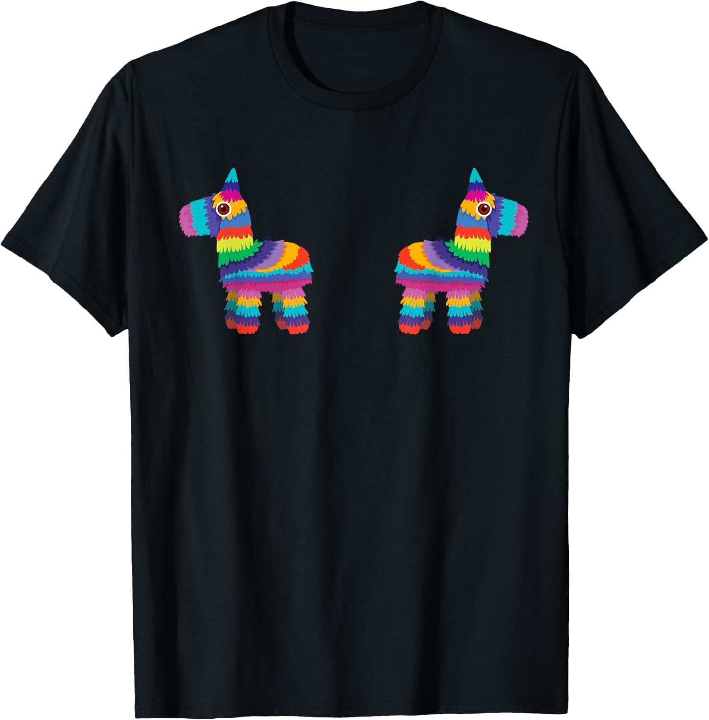 Pinata Boobs Cinco de Mayo Mexican Food Drink Party T-Shirt - T-Shirt | Black