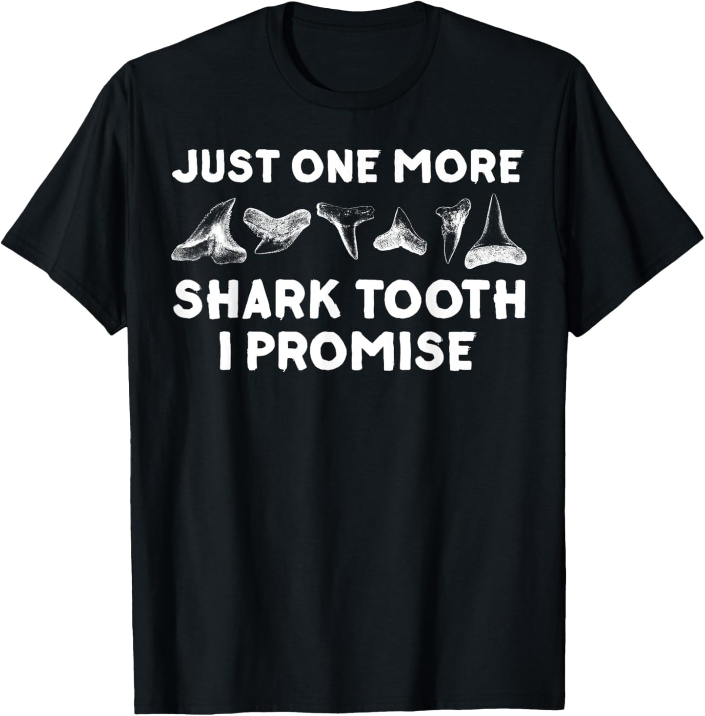 Funny Shark Teeth Design Women Shark Teeth Hunting T-Shirt - T-Shirt | Black
