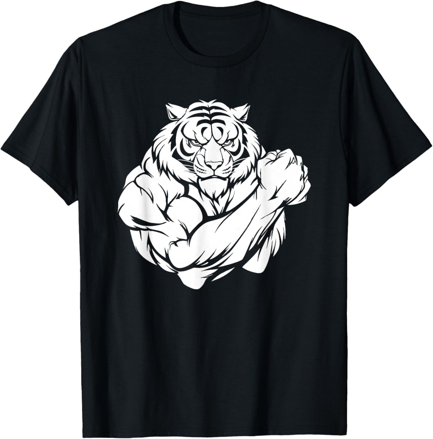 Workout Tiger Exercise - Training Gym T-Shirt - T-Shirt | Black
