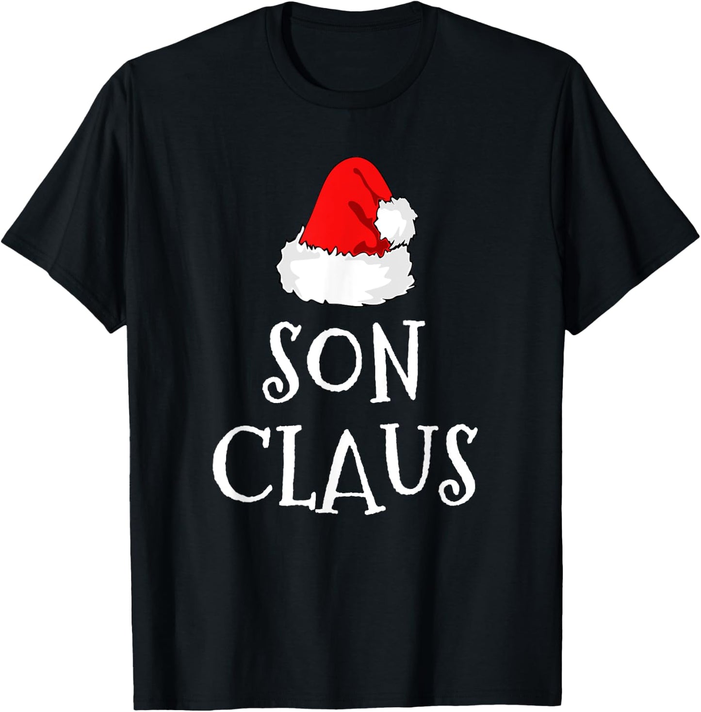 Son Claus Christmas Santa's Pajama Family Matching T-Shirt - T-Shirt | Black