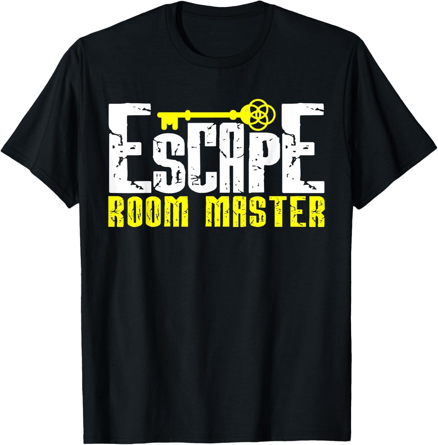 Vintage Escape Room Master Challenge and Adventure Gift T-Shirt - T-Shirt | Black