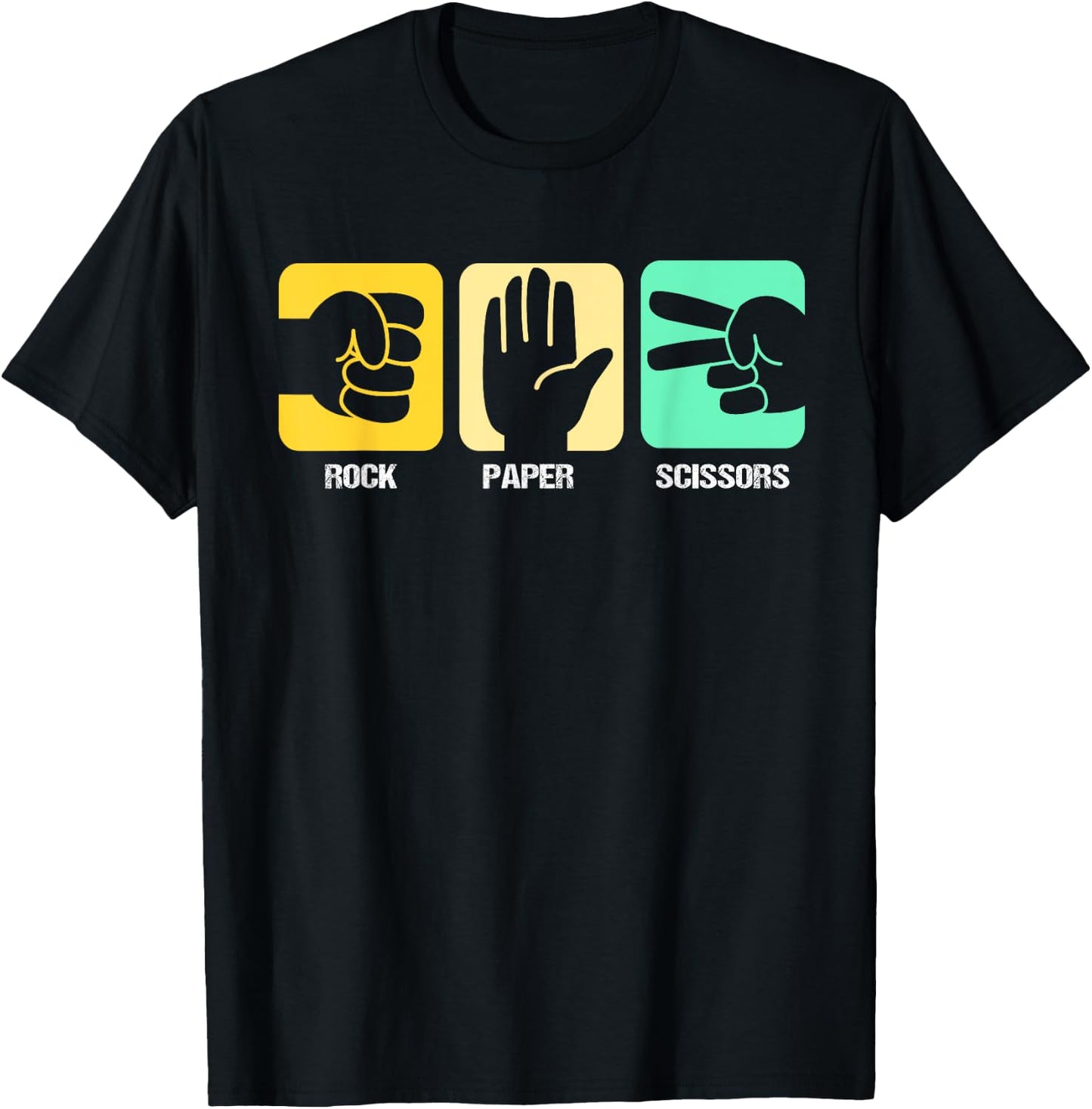Rock Paper Scissors T-Shirt - T-Shirt | Black