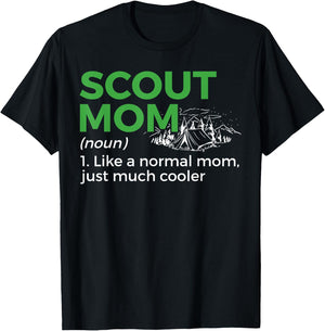Scouting Funny Scout Mom Definition T-Shirt - T-Shirt | Black