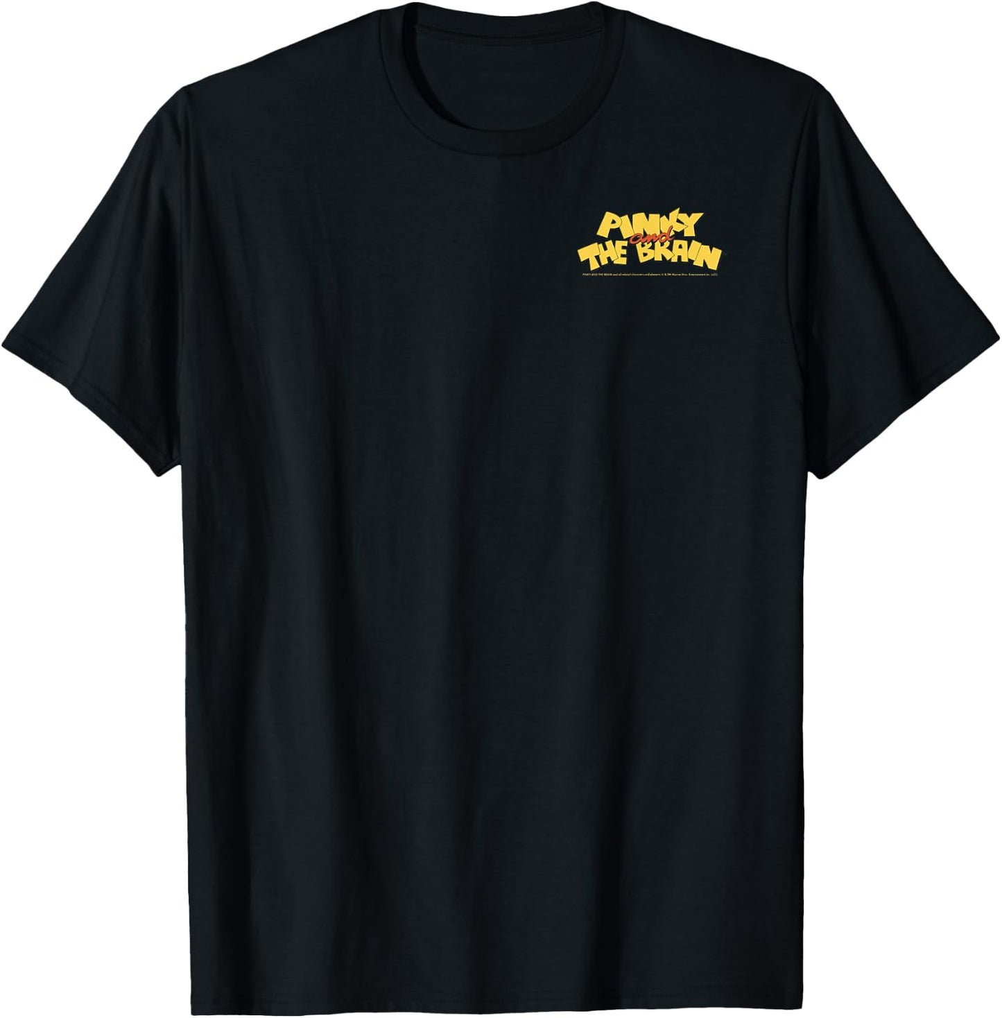 Pinky And The Brain Pocket Logo T-Shirt - T-Shirt | Black