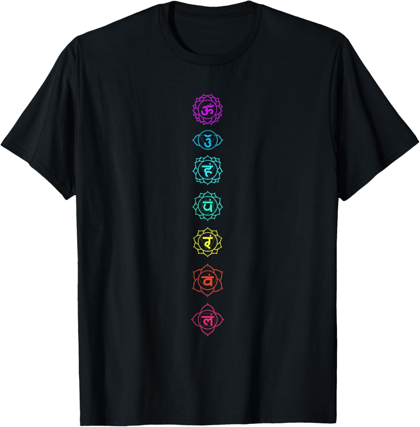 Meditation Om Chakra Symbol T-Shirt - T-Shirt | Black