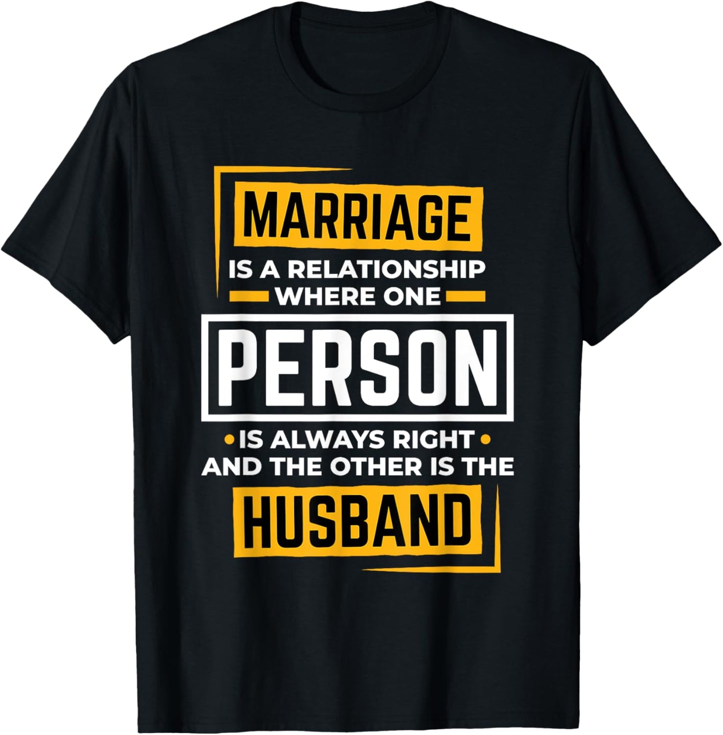 Funny Husband Wife Marriage is A Relationship Women T-Shirt - T-Shirt | Black