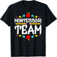 Montessori Team mit Bleistift T-Shirt - T-Shirt | Black
