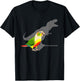 Funny Birb Memes T-rex shadow Green Cheeked Pineapple Conure T-Shirt - T-Shirt | Black