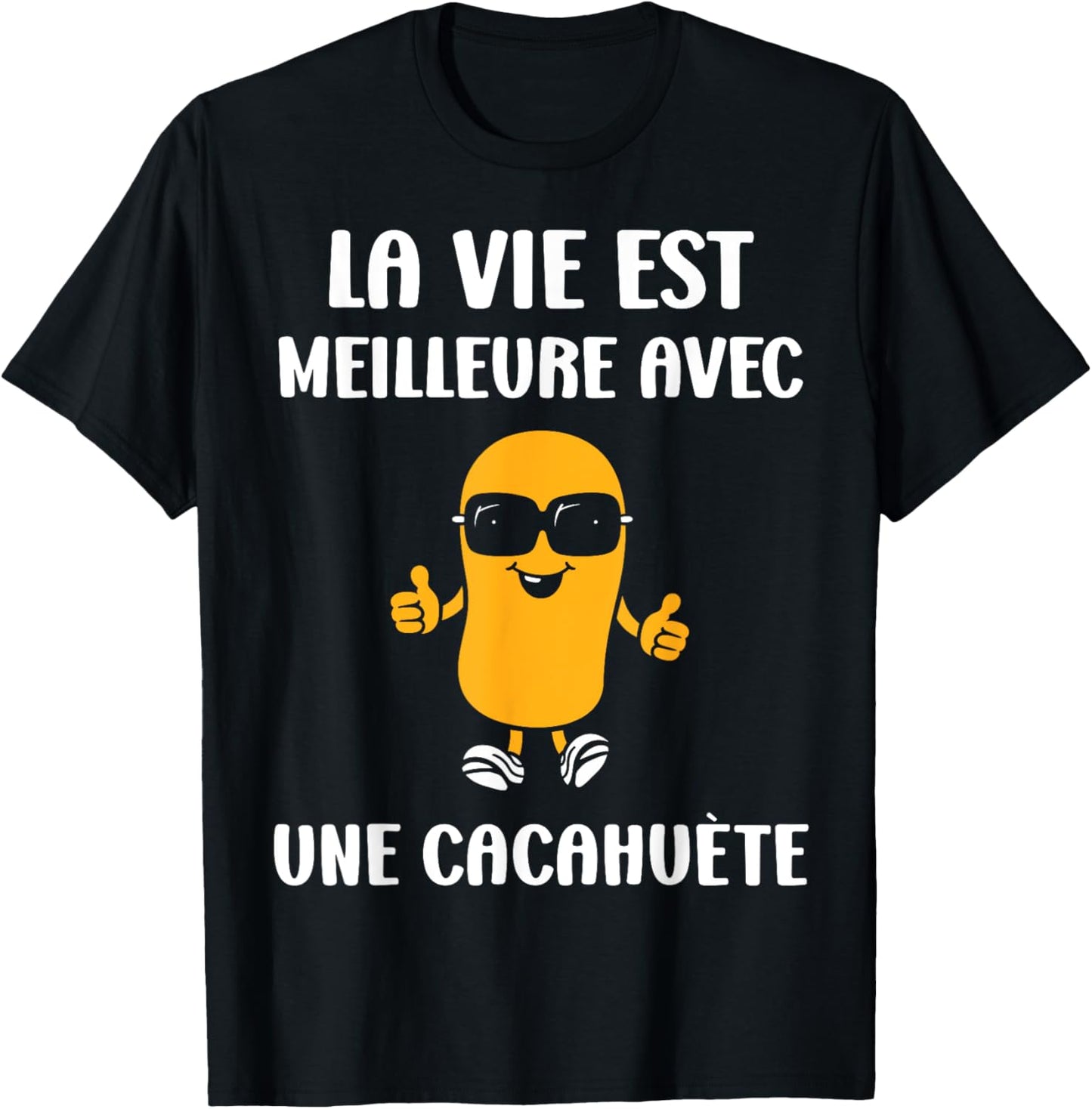 Humor Peanuts Life is Better with a Peanut T-Shirt - T-Shirt | Black