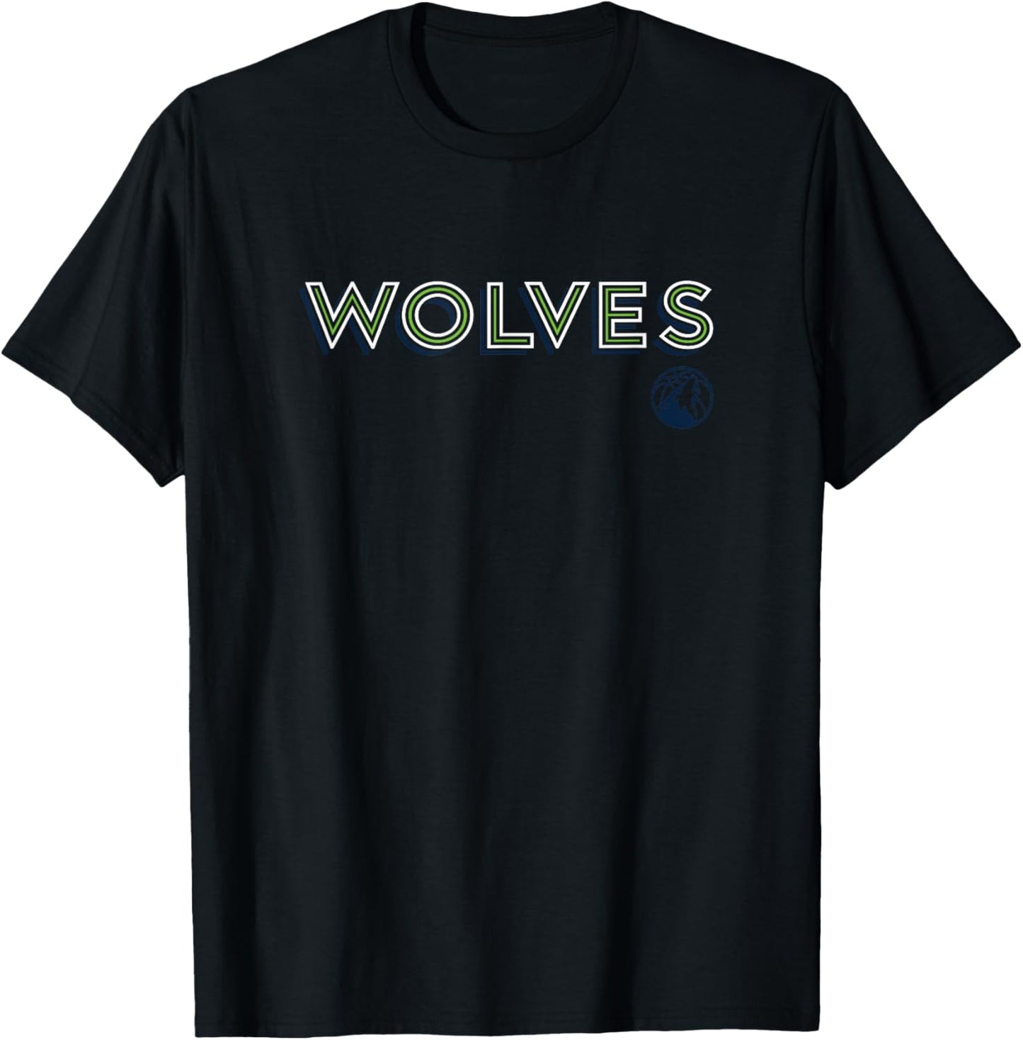 NBA - Minnesota Timberwolves City Workmark Logo Blue T-Shirt - T-Shirt | Black