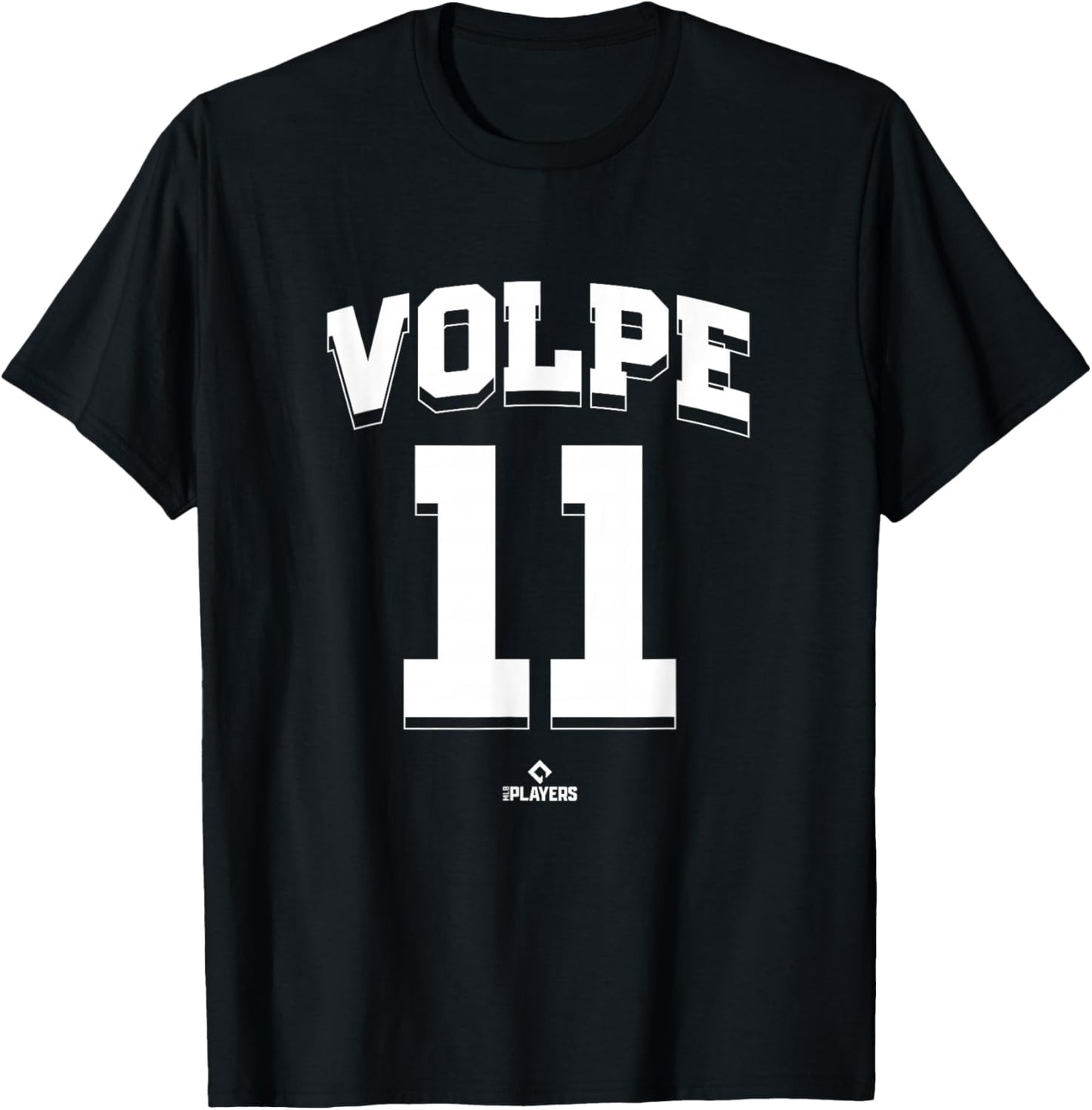 Anthony Volpe 11 New York MLBPA T-Shirt - T-Shirt | Black