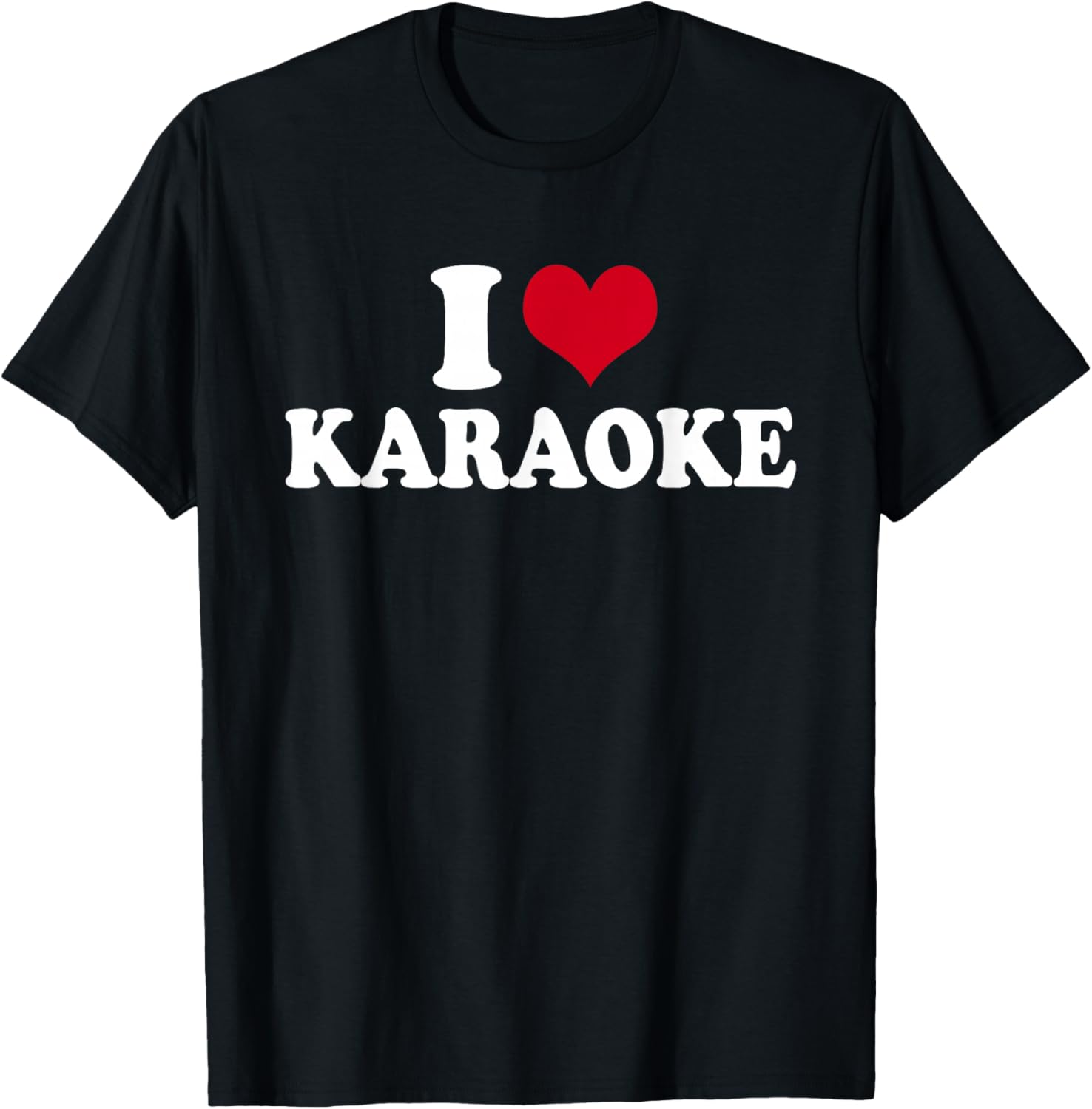 I Love Karaoke T-Shirt - T-Shirt | Black