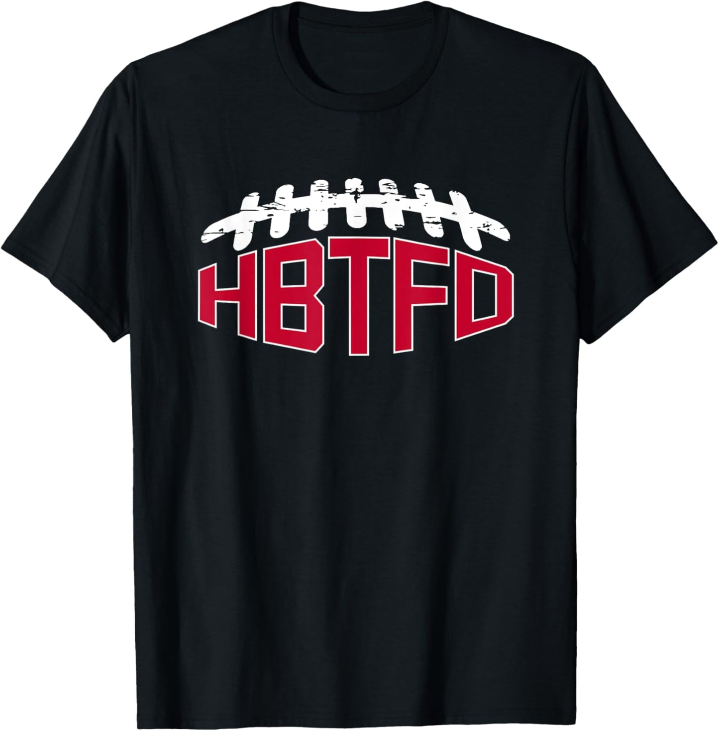 Football, USA HBTFD! Football - Black, Small - -Adults T-Shirt - T-Shirt | Black