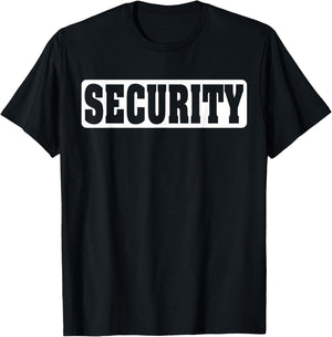 Security Shirt Kids Security Guard Costume Security Officer T-Shirt - T-Shirt | Black