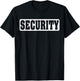 Security Shirt Kids Security Guard Costume Security Officer T-Shirt - T-Shirt | Black