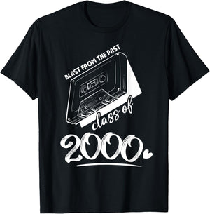 Reunion Class of 2000 School Graduation Blast From The Past T-Shirt - T-Shirt | Black