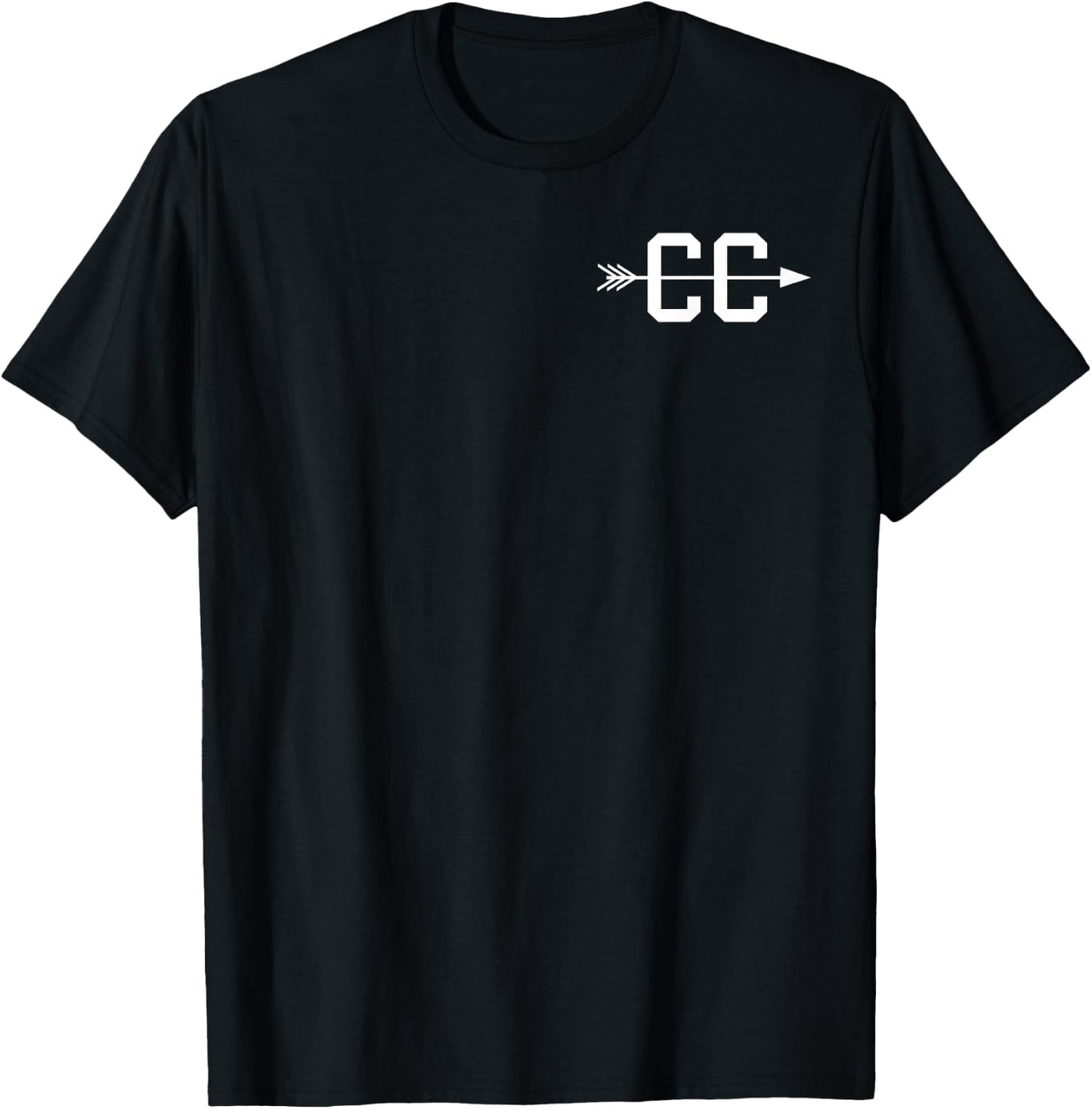 Cross Country CC Arrow Logo Graphic Symbol T-Shirt - T-Shirt | Black