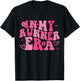 In My Runner Era Funny Running Marathon Groovy Running Mom T-Shirt - T-Shirt | Black