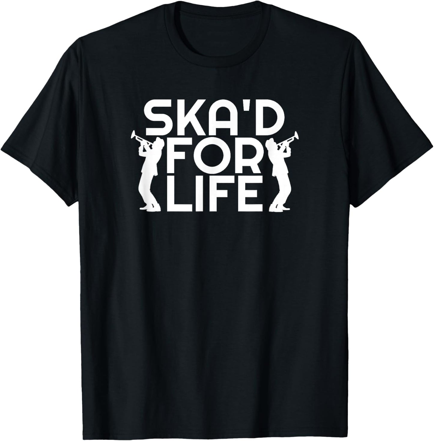 Ska'd For Life Men Women Ska Music T-Shirt - T-Shirt | Black