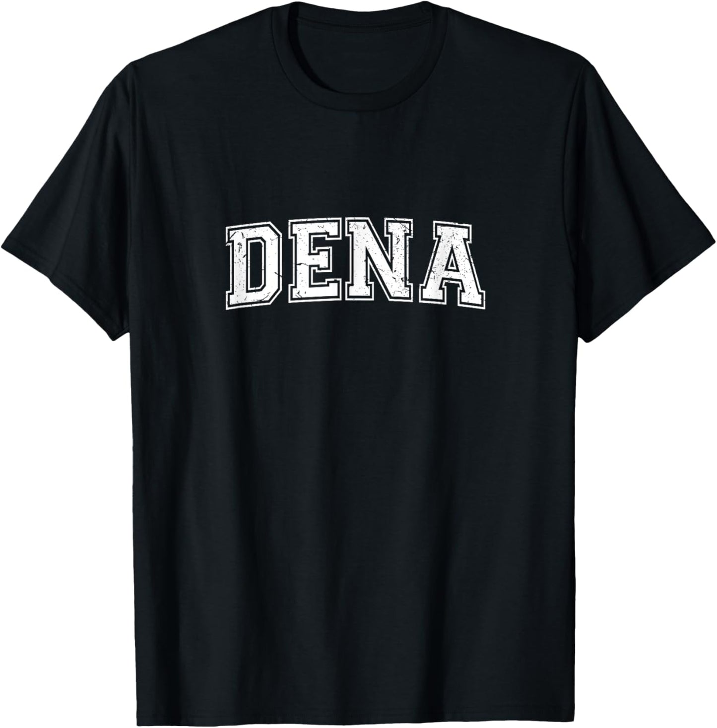 Varsity Style Personalized Name Classic Dena T-Shirt - T-Shirt | Black