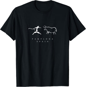 Spain Bull Fighting Pamplona XO4U Original T-Shirt - T-Shirt | Black
