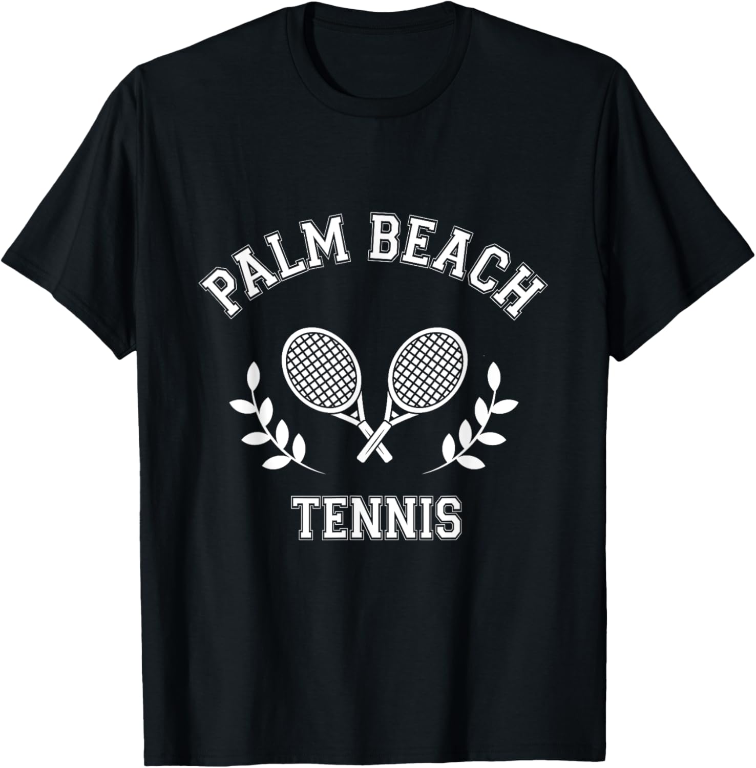 Palm Beach Tennis Men Women T-Shirt - T-Shirt | Black