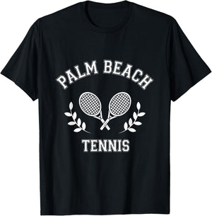 Palm Beach Tennis Men Women T-Shirt - T-Shirt | Black