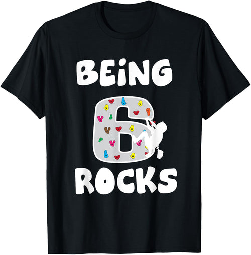 Rock Climbing Funny 6 Years Old 6th Birthday Gift Kids