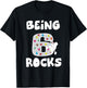Rock Climbing Funny 6 Years Old 6th Birthday Gift Kids T-Shirt - T-Shirt | Black