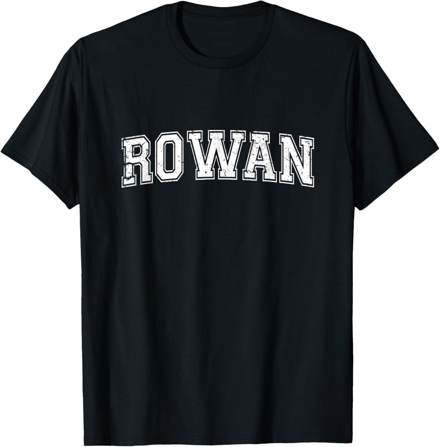 Plain Style Personalised Name Classic Rowan T-Shirt - T-Shirt | Black