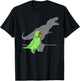 T-rex Green Indian ringneck, Pet Birb memes Screaming Parrot T-Shirt - T-Shirt | Black