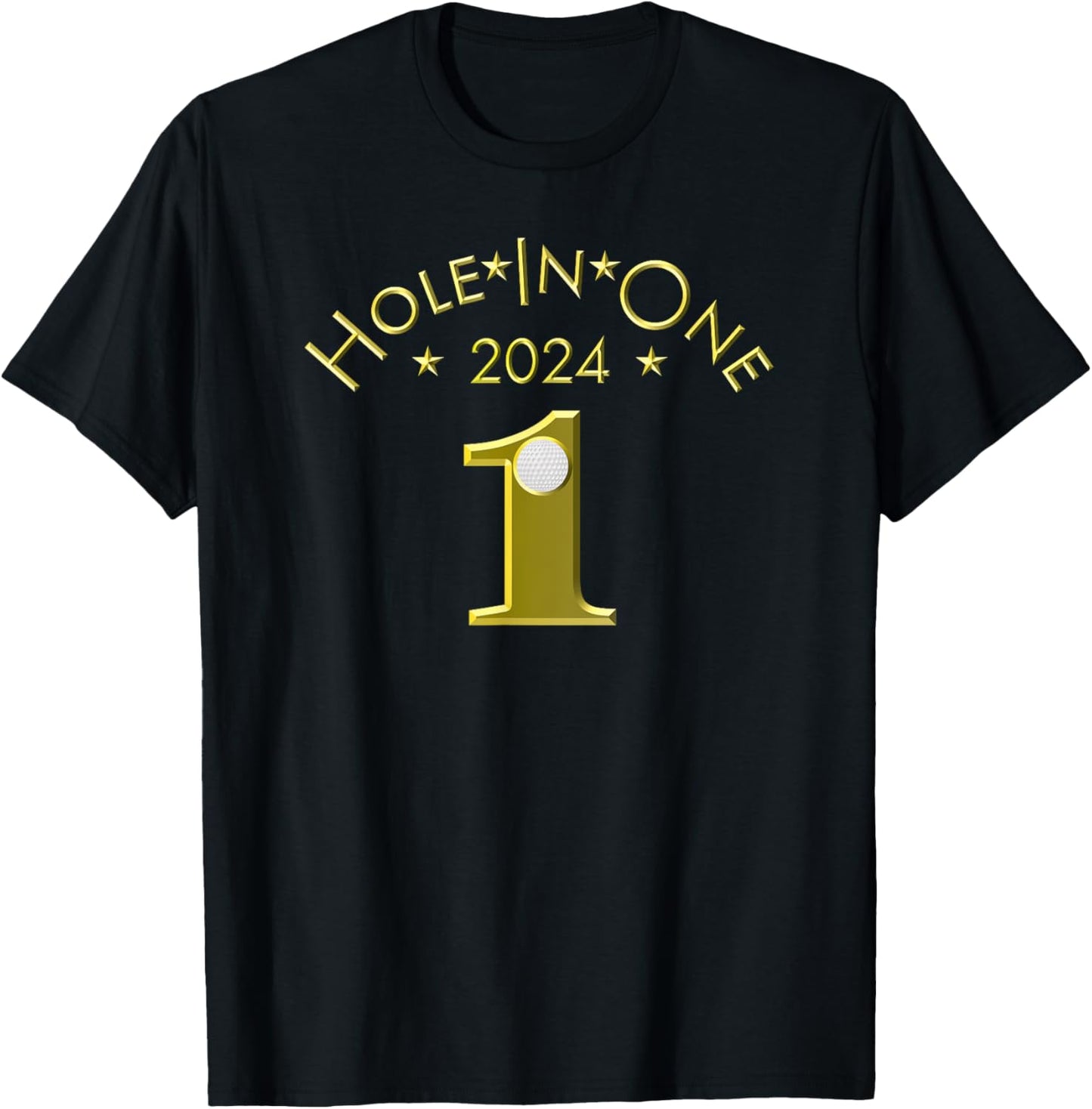 Golf Hole In One 2024 Sport Themed Golfing Design For Golfer T-Shirt - T-Shirt | Black