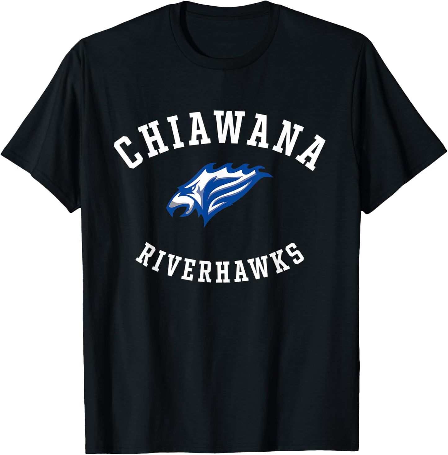 Chiawana High School Riverhawks C8 T-Shirt - T-Shirt | Black