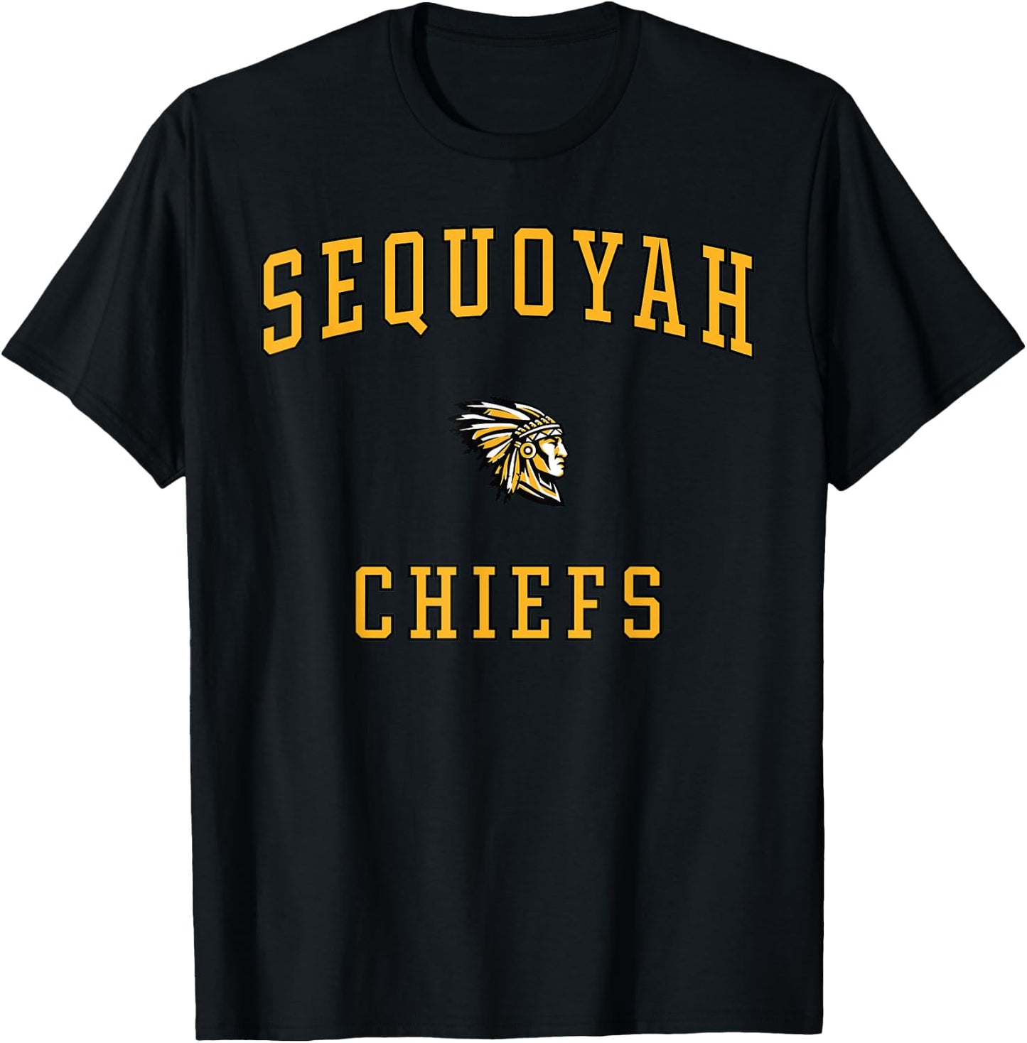 Sequoyah High School Chiefs T-Shirt - T-Shirt | Black