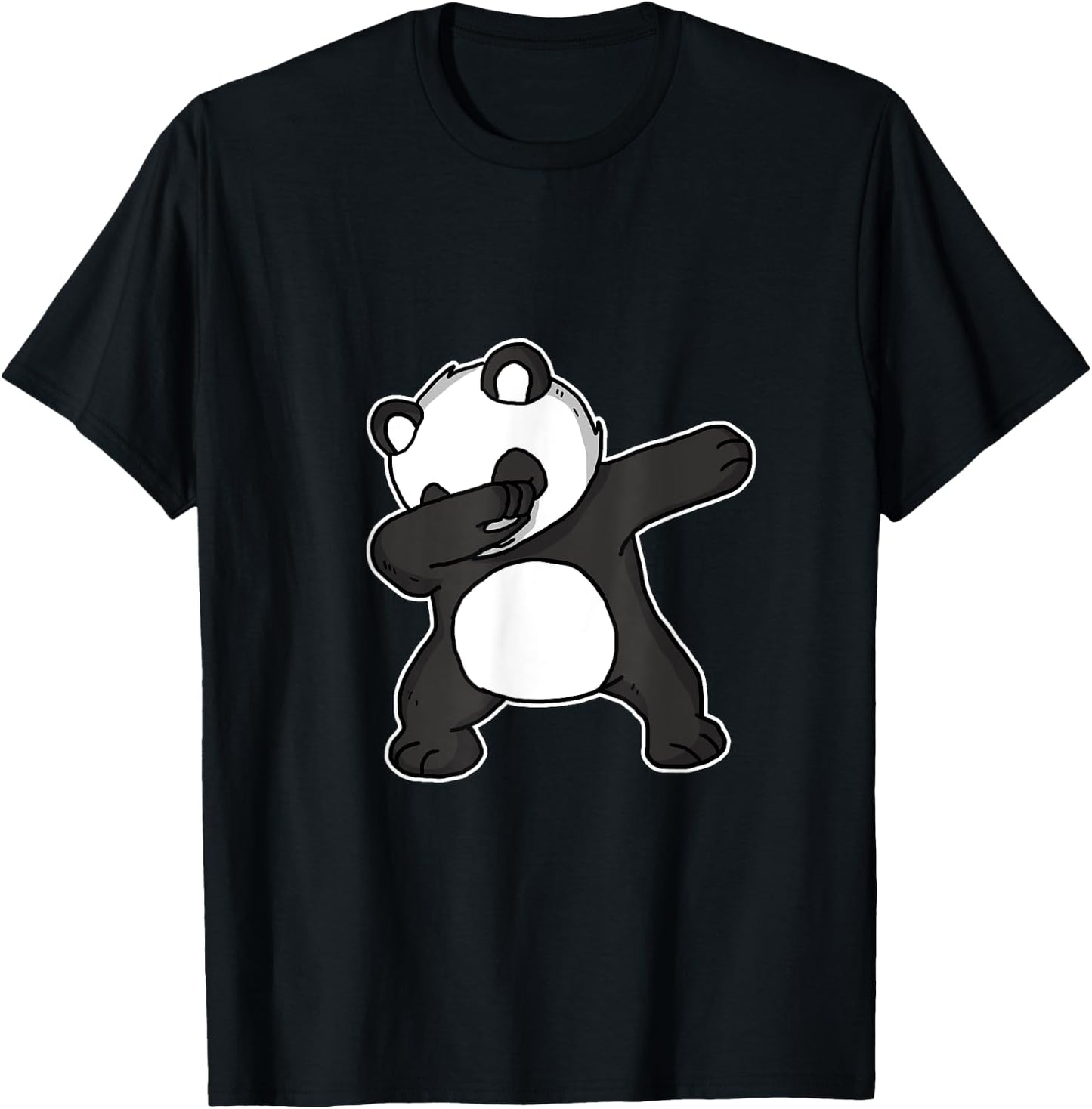 Funny Dabbing Panda Gift Panda Bear Dab Dance T-Shirt - T-Shirt | Black