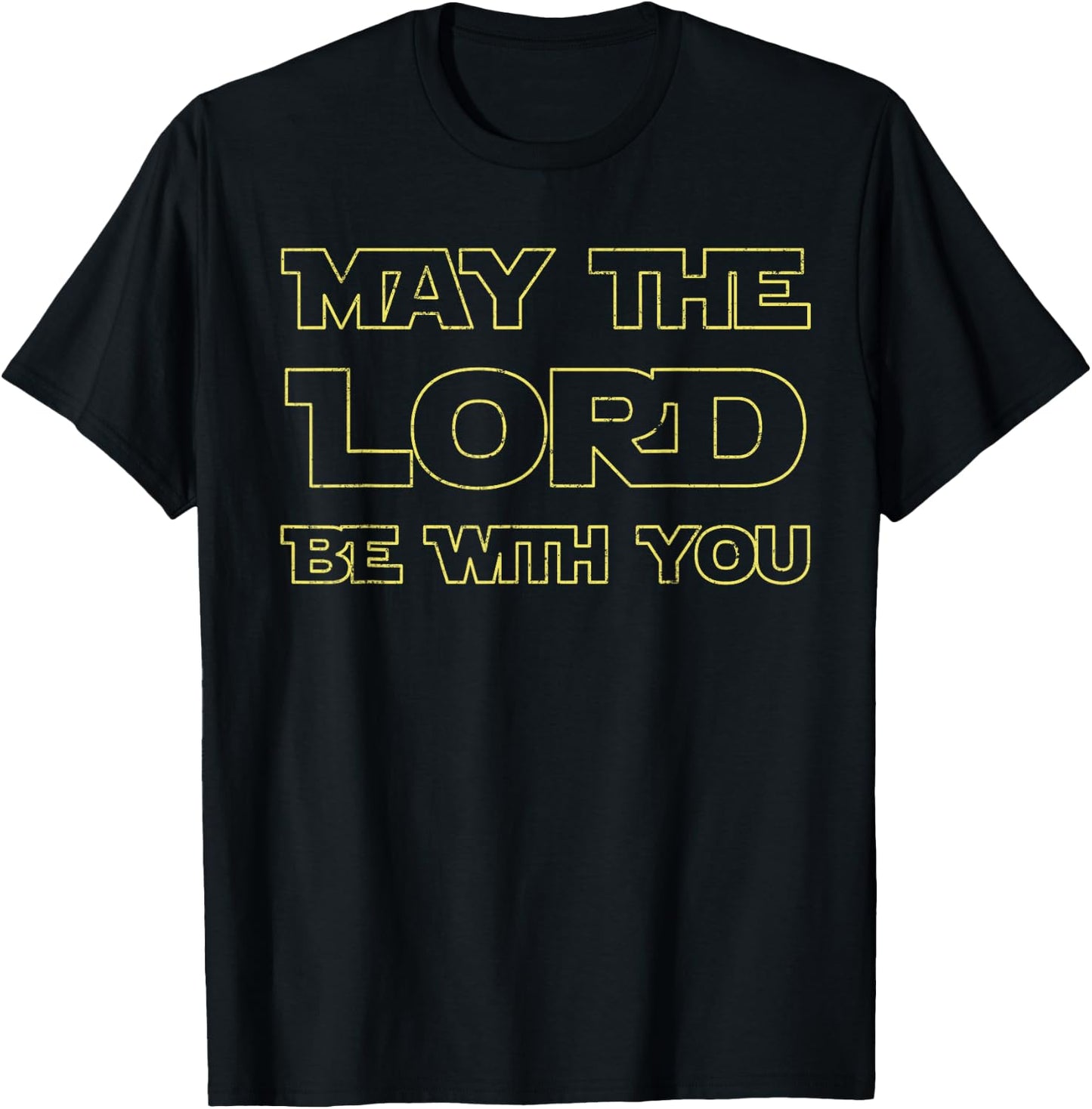 May The Lord Be With You Christian Believer Gifts Worship T-Shirt - T-Shirt | Black
