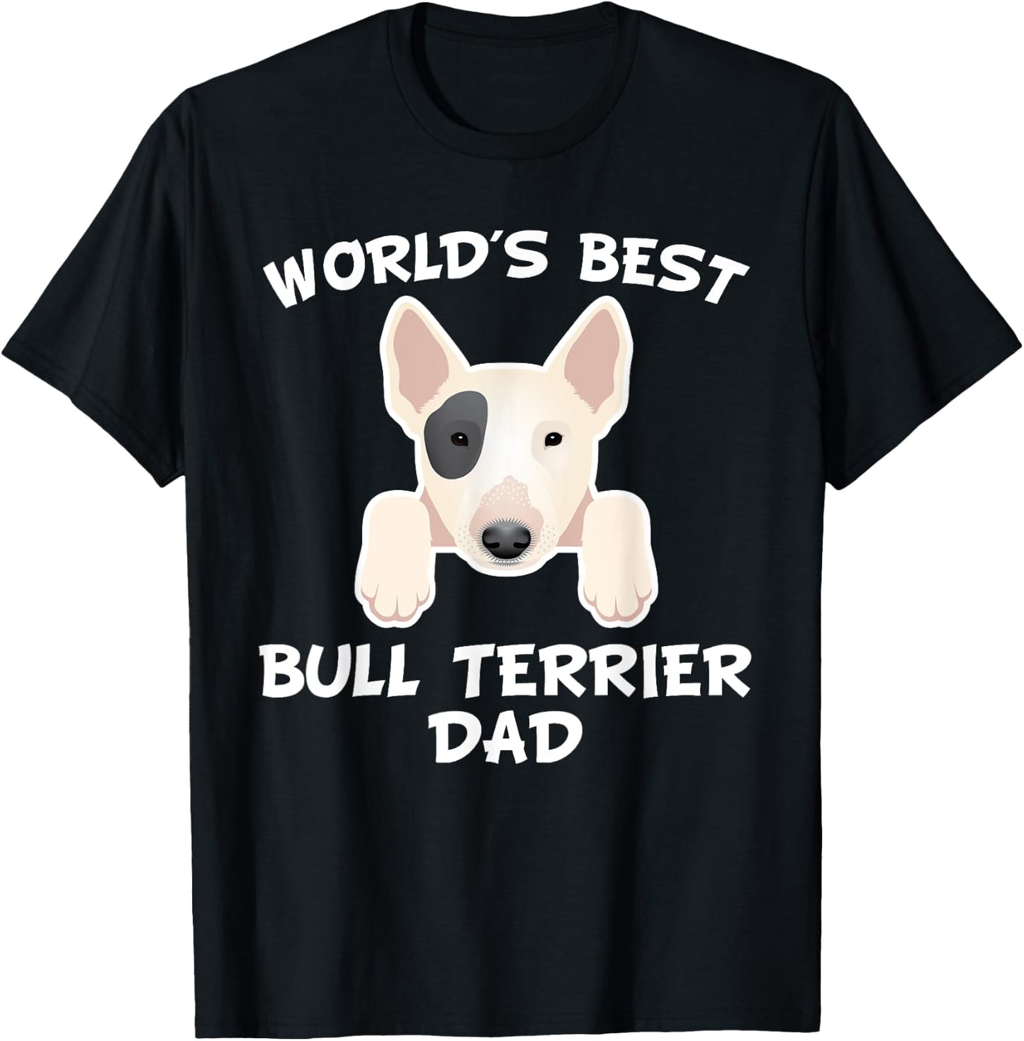 World's Best Bull Terrier Dad Dog Owner Men T-Shirt - T-Shirt | Black