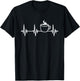 Coffee Mug Heartbeat Coffee T-Shirt - T-Shirt | Black