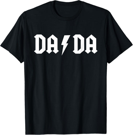 Rock n Roll Dada Birthday Rock Star Matching Family T-Shirt - T-Shirt | Black