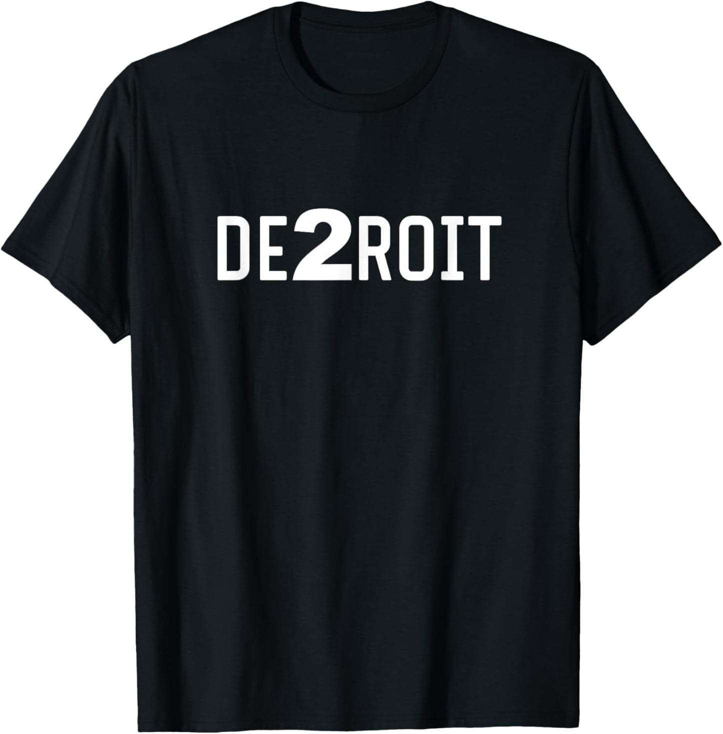 DE2ROIT Black -Adults T-Shirt - T-Shirt | Black