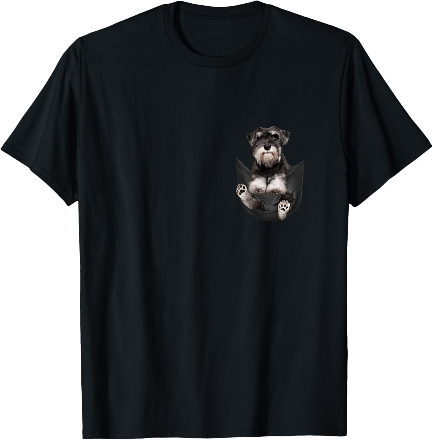 Dog Lovers Gifts Schnauzer in Bag T-Shirt - T-Shirt | Black