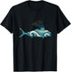 Classic Reef Trawlers Retro Roosterfish Fishermens Vintage Fins Black -Adults T-Shirt - T-Shirt | Black