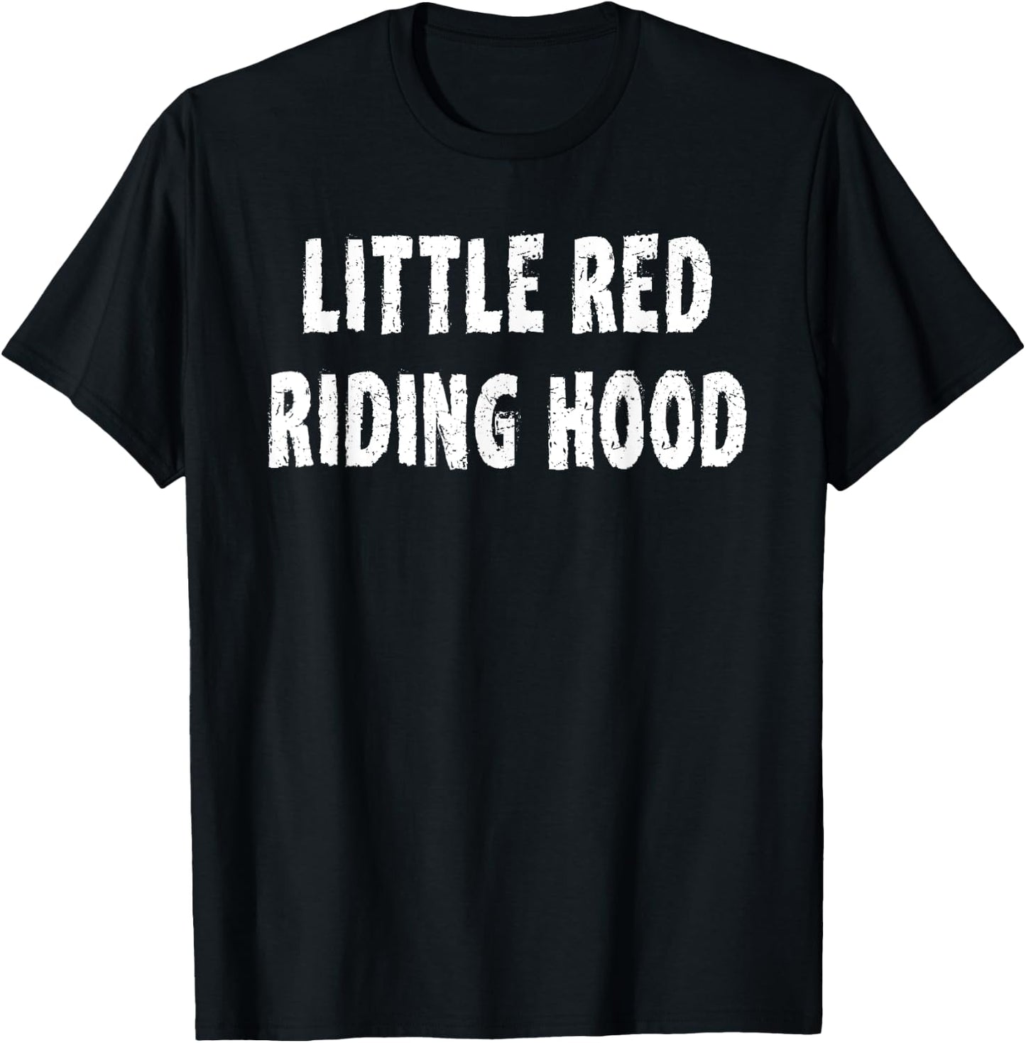 Little Red Riding Hood Matching Couples Costume Halloween T-Shirt - T-Shirt | Black