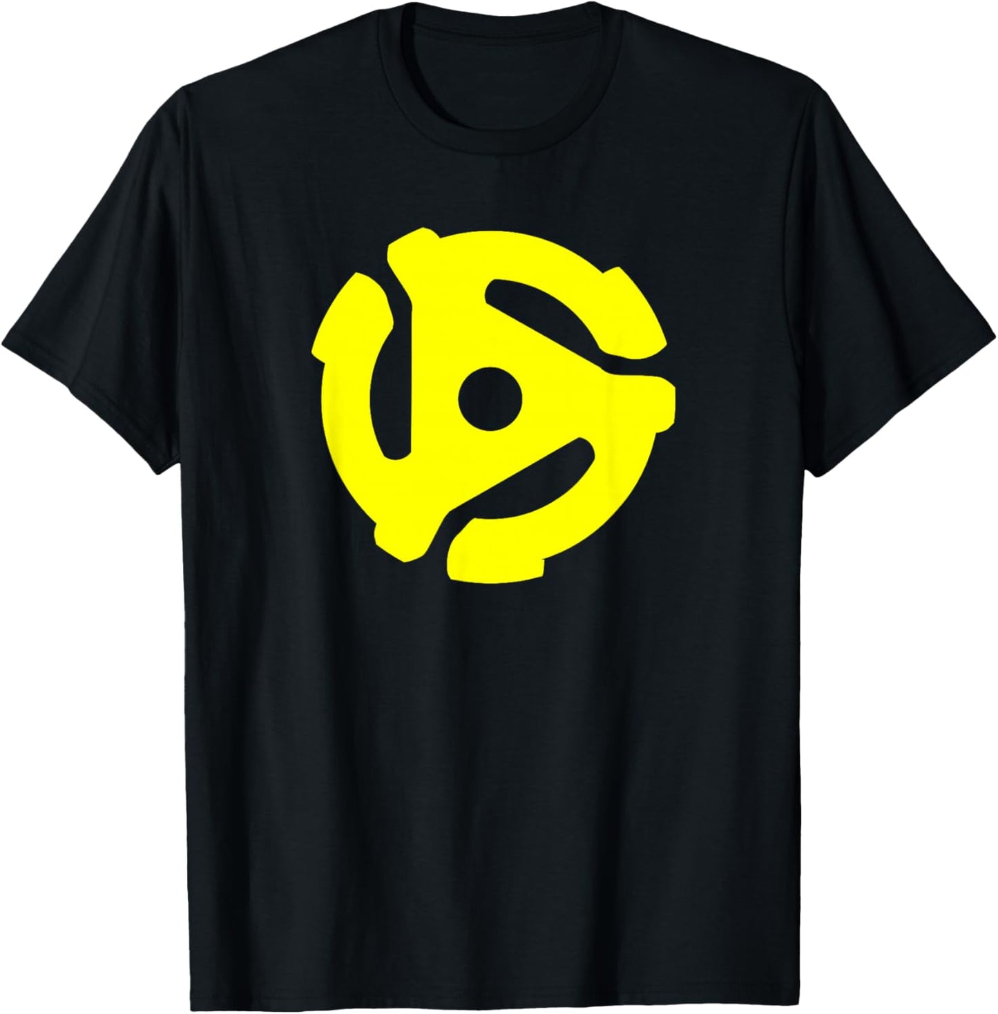 45 RPM Adapter Vinyl Record 45 T-Shirt - T-Shirt | Black
