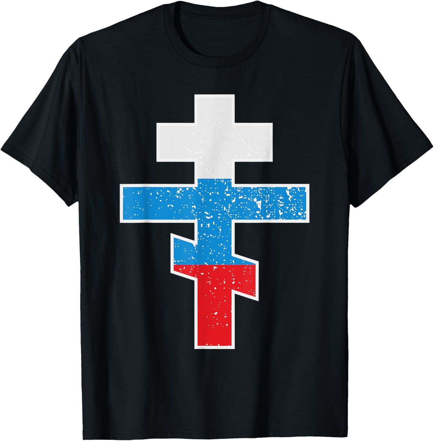 Russian Orthodox Cross T-Shirt - T-Shirt | Black