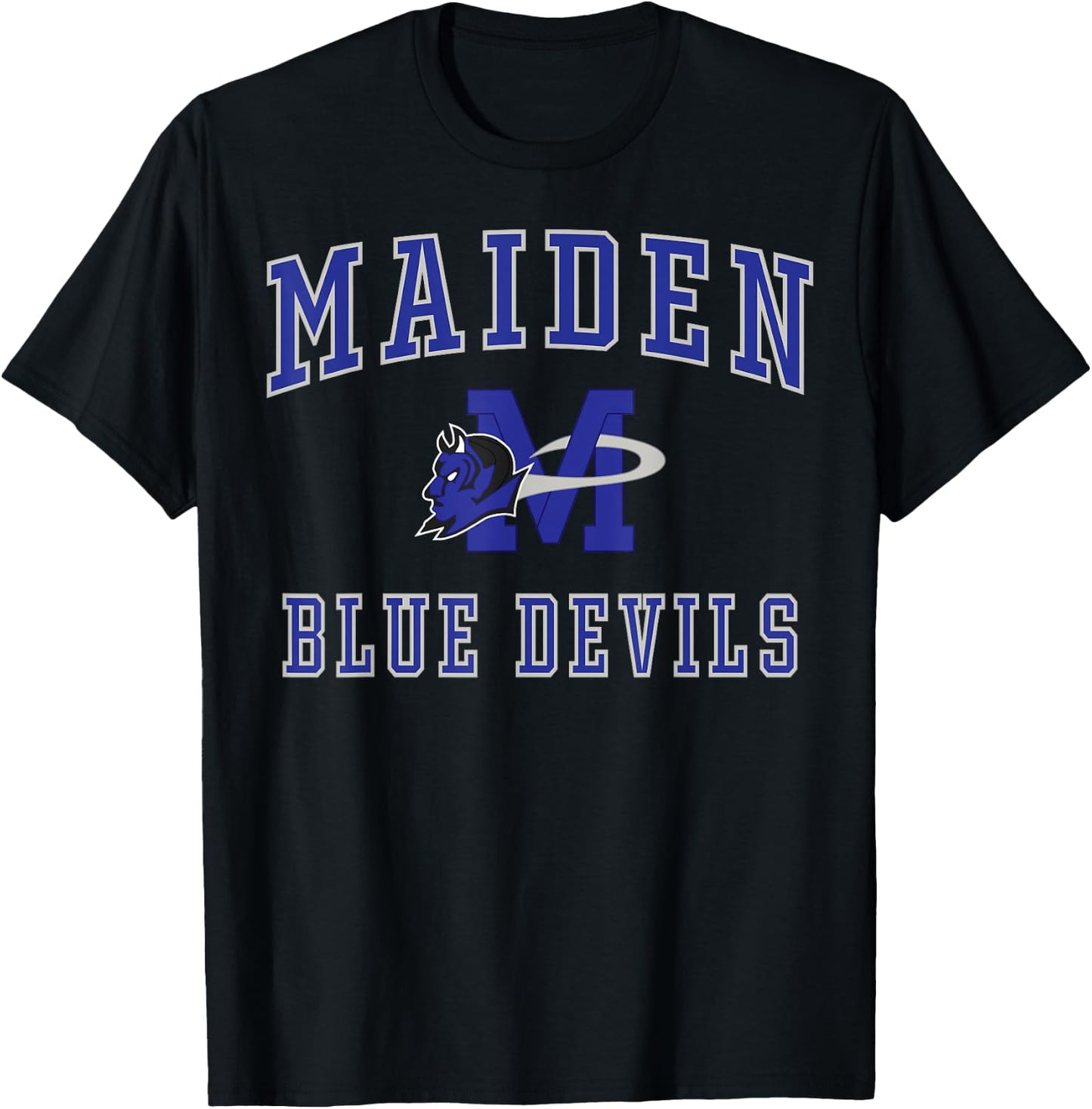 Maiden High School Blue Devils C1 T-Shirt - T-Shirt | Black