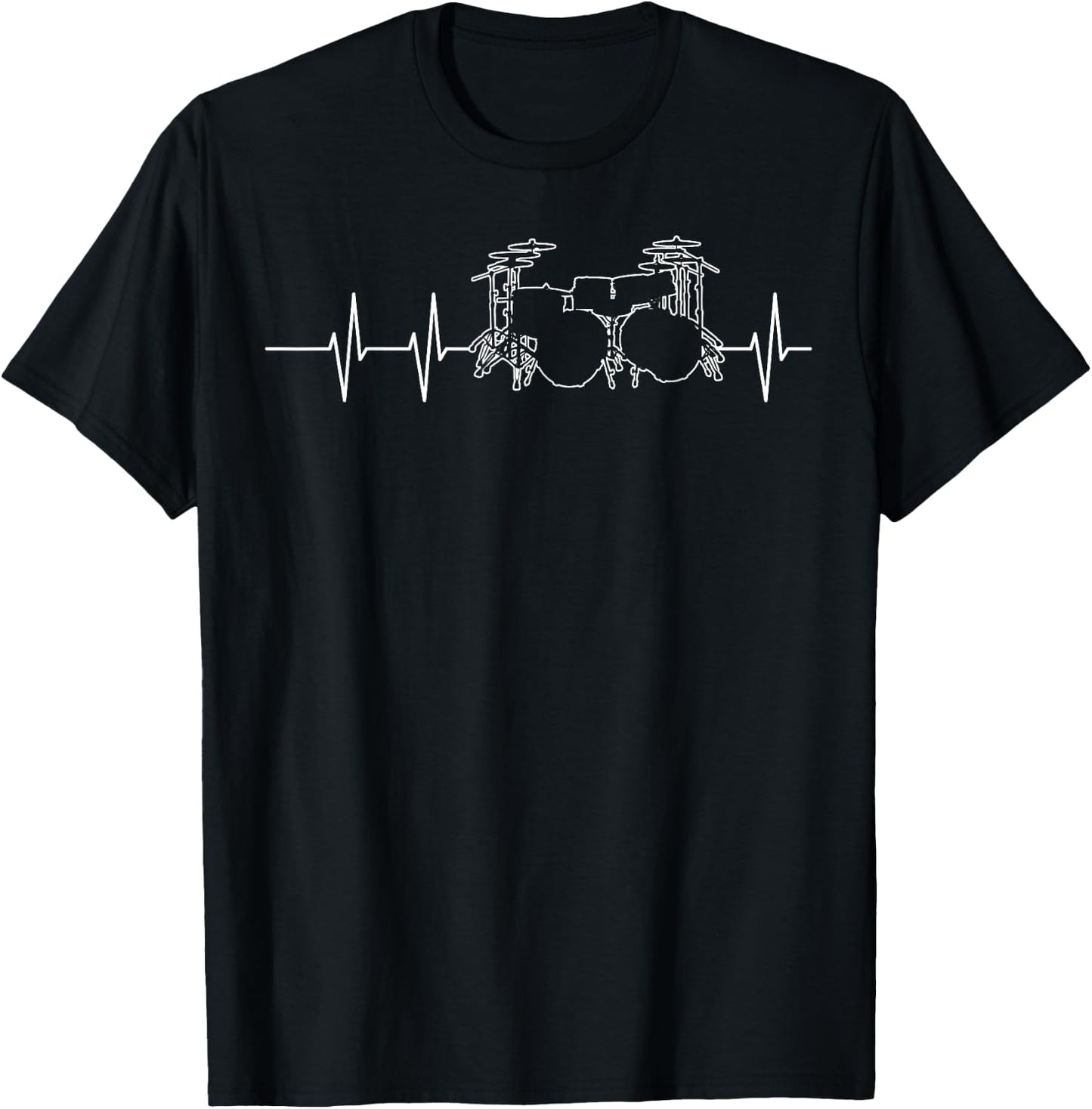 Funny Drummer Art Women Kids Drumming Lover Drummer T-Shirt - T-Shirt | Black
